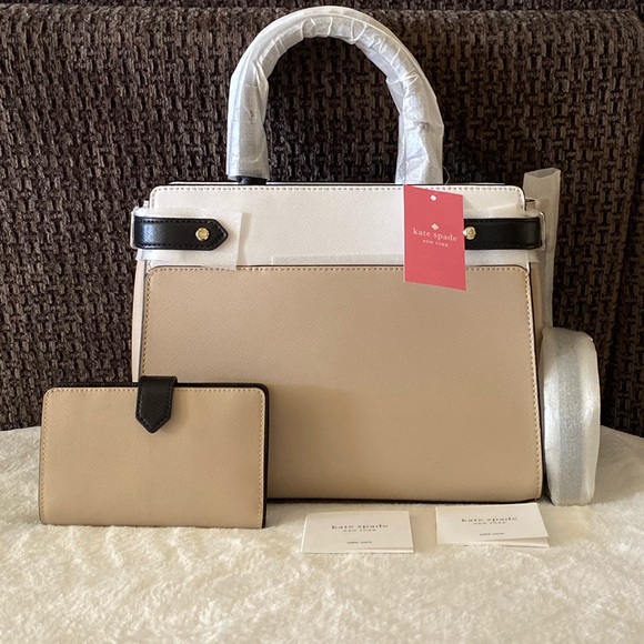 NWT Kate Spade Colorblock Satchel & Wallet Set - Picture 4 of 15
